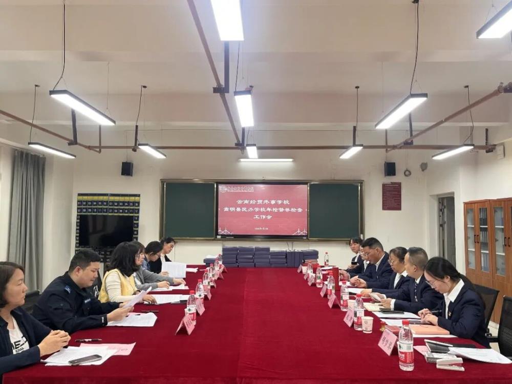 以检促优 规范办学——嵩明县民办学校年检督导检查组到我校开展专项检查